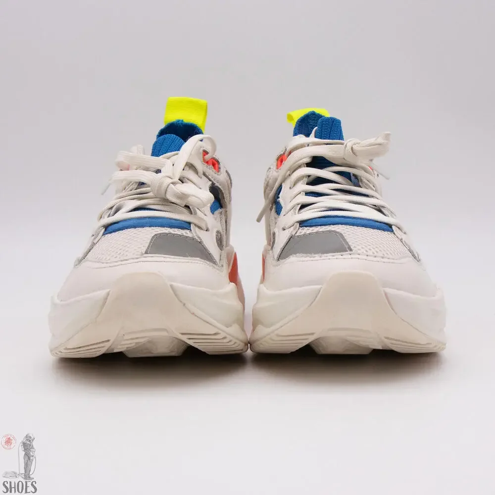 Brand Black Saga Women's 8-8.5 / Men's 6.5 White Vibram Leather Sneakers - Picture 6 of 13